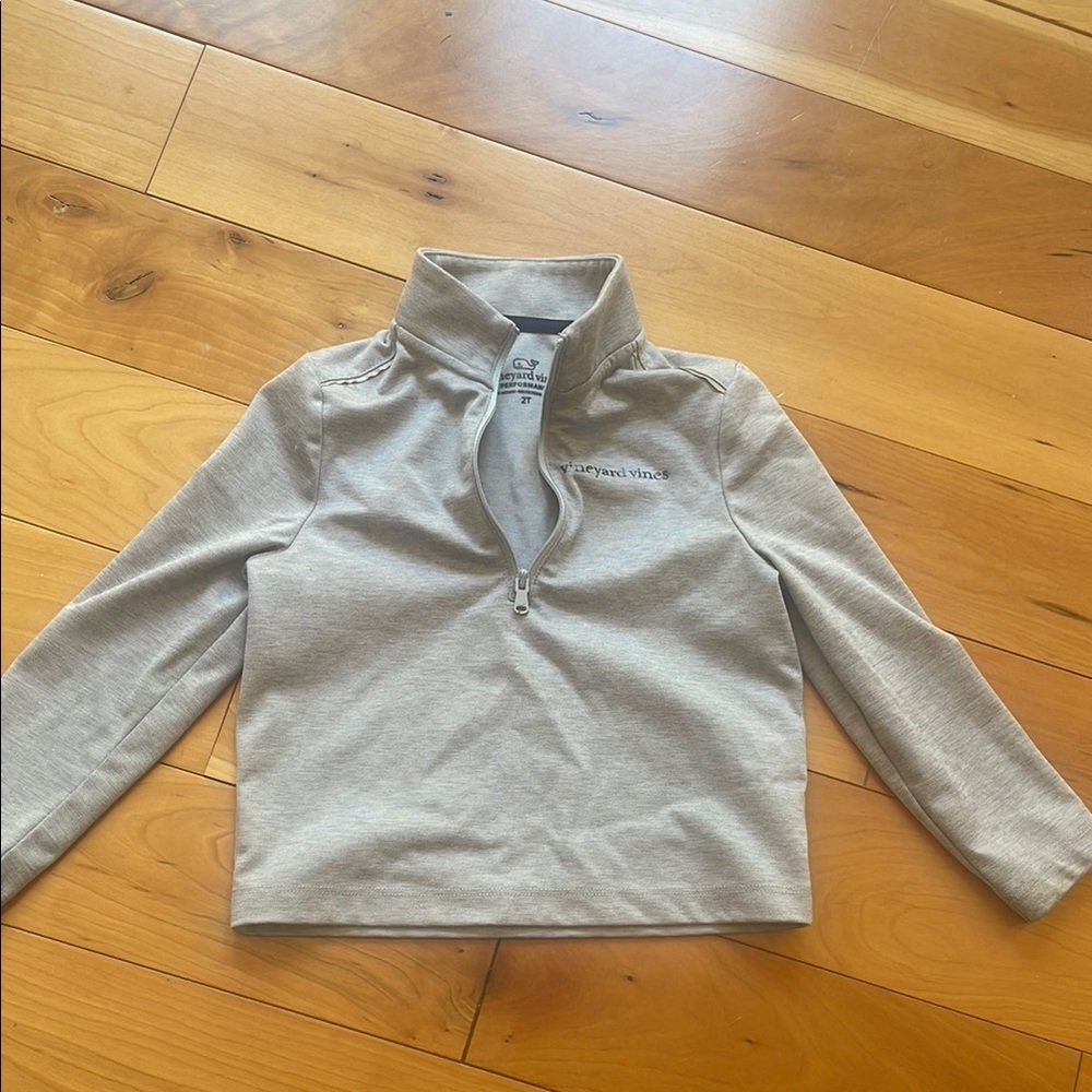 Vineyard Vines performance Gray Quarter-Zip Pullover